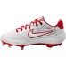 Nike Women's Zoom Hyperdiamond 3 Elite Metal Fastpitch Softball White/University Red Cleats