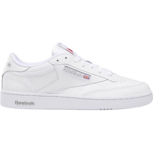 Reebok Men's Human Rights Now! Club C 85 White/Grey Shoes Reebok Men's Human Rights Now! Club C 85 White/Grey Shoes