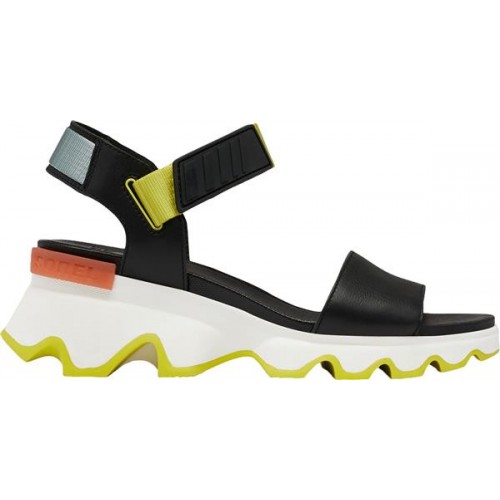 SOREL Women's Kinetic Black/Sea Salt Sandals SOREL Women's Kinetic Black/Sea Salt Sandals