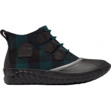 SOREL Women's Out N About Felt Plus Waterproof Winter Black/Teal Boots