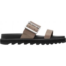 SOREL Women's Roaming Buckle Slide Khaki Sandals
