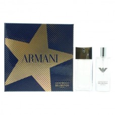 Armani Emporio Diamonds 2 Pcs Set For Men: 1.7 Eau de Toilette Spray + 0.5 Oz Eau de Toilette Spray (Hard Box)