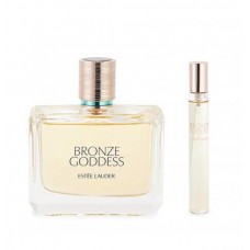 Bronze Goddess Eau Fraiche 2 Pcs Set: 3.4 Skinscent Spray + 0.25 Oz Travel Spray (Travel Set)