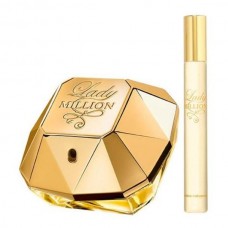 Paco Lady Million 2 Pcs Set: 2.7 Eau de Parfum Spray + 0.68 Eau de Parfum