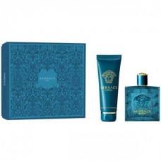 Versace Eros 2 Pcs Set For Men: 3.4 Eau de Toilette Spray + 5 Oz Invigorating Shower Gel (Hard Box)