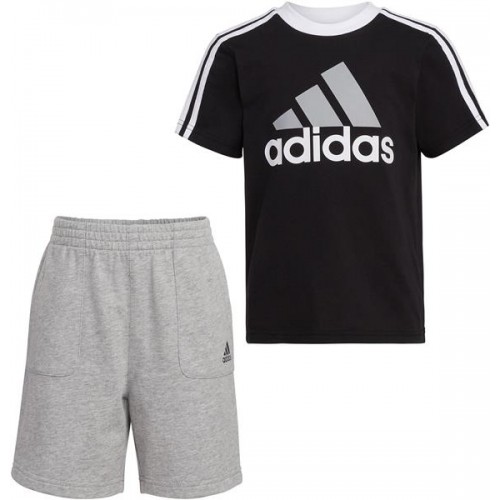adidas Boys' 2 Piece French Terry Shorts Adi Black Set adidas Boys' 2 Piece French Terry Shorts Adi Black Set