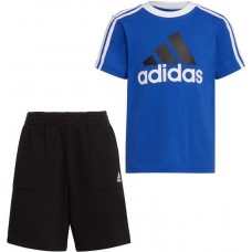 adidas Boys' 2 Piece French Terry Shorts Team Royal Blue Set
