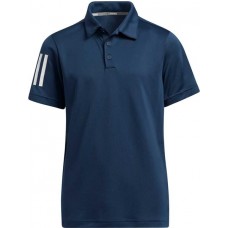 adidas Boys' 3-Stripes Polo Crew Navy Shirt