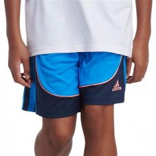 Adidas Boys' AEROREADY Elastic Waistband Basketball Creator Blue Rush Shorts