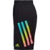 adidas Boys' AEROREADY Gradient 3-Stripe Adi Black Shorts