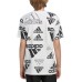 adidas Boys' Brand Love Sketch White/Black T-shirt