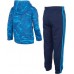 adidas Boys' Camo Fleece Pullover Hoodie and Joggers Sonic Aqua Set
