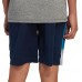 adidas Boys' Clashing 3-Stripes Collegiate Navy/Aqua Shorts