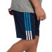 adidas Boys' Clashing 3-Stripes Collegiate Navy/Aqua Shorts