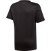 adidas Boys' Club 3-Stripes Tennis Black/White Tee
