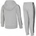 adidas Boys' Essential Fleece Full-Zip Medium Grey Heather Set