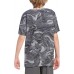 adidas Boys' Short Sleeve Warped Camo Allover Print Black T-Shirt