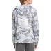 adidas Boys' Warp Camo Allover Print Pullover White Hoodie