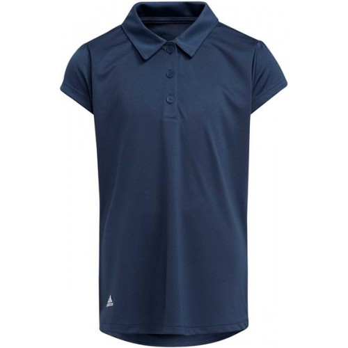 Adidas Girls' Performance Polo Crew Navy Shirt Adidas Girls' Performance Polo Crew Navy Shirt