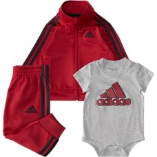 adidas Infant 3-Piece Track Team Victory Red Suit