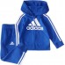adidas Infant Zip Front French Terry Hooded Jacket and Joggers Bold Blue Set adidas Infant Zip Front French Terry Hooded Jacket and Joggers Bold Blue Set