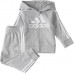 adidas Infant Zip Front French Terry Hooded Jacket and Joggers Medium Grey Heather Set adidas Infant Zip Front French Terry Hooded Jacket and Joggers Medium Grey Heather Set