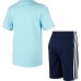 adidas Kids' Graphic T-Shirt Short Hazy Sky Set