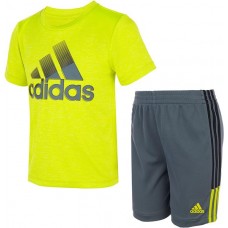 adidas Kids' Speed Short Acid Yellow Set
