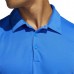 adidas Men's 3-Stripe Basic Golf Glory Blue/Grey Two Polo adidas Men's 3-Stripe Basic Golf Glory Blue/Grey Two Polo