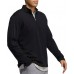 Adidas Men's 3 Stripes 1/4 Zip Golf Black Pullover Adidas Men's 3 Stripes 1/4 Zip Golf Black Pullover