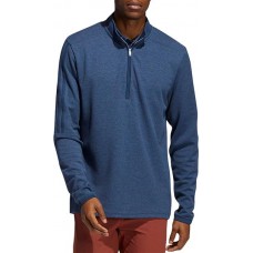 Adidas Men's 3 Stripes 1/4 Zip Golf Crew Navy Pullover