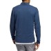 Adidas Men's 3-Stripes Recycled Polyester 1/4 Zip Golf Crew Navy Pullover Adidas Men's 3-Stripes Recycled Polyester 1/4 Zip Golf Crew Navy Pullover