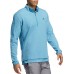 Adidas Men's 3-Stripes Recycled Polyester 1/4 Zip Golf Hazy Blue Pullover Adidas Men's 3-Stripes Recycled Polyester 1/4 Zip Golf Hazy Blue Pullover