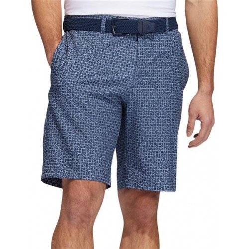 adidas Men's Abstract Print Golf Crew Navy/White Shorts adidas Men's Abstract Print Golf Crew Navy/White Shorts