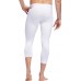 adidas Men's Alphaskin Sport 3/4 Length White Tights