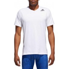 adidas Men's Alphaskin Sport Fitted Training White T-Shirt adidas Men's Alphaskin Sport Fitted Training White T-Shirt