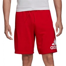 adidas Men's Athletics Must Haves Badge Of Sport Scarlet/White Shorts
