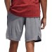 adidas Men's Axis 18 Knit Textured Grey Shorts adidas Men's Axis 18 Knit Textured Grey Shorts