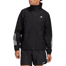 Adidas Men's Basic 3-Stripes Rain.RDY Black Jacket