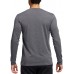 adidas Men's Basic Badge of Sport Long Sleeve Dark Grey Heather Shirt adidas Men's Basic Badge of Sport Long Sleeve Dark Grey Heather Shirt