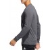 adidas Men's Basic Badge of Sport Long Sleeve Dark Grey Heather Shirt adidas Men's Basic Badge of Sport Long Sleeve Dark Grey Heather Shirt