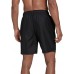 adidas Men's Classic Length Logo Swim Black/White Trunks adidas Men's Classic Length Logo Swim Black/White Trunks