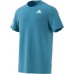adidas Men's Club 3-Stripe Tennis Hazy Blue/White T-Shirt adidas Men's Club 3-Stripe Tennis Hazy Blue/White T-Shirt