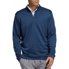 Adidas Men's Club Recycled Polyester 1/4 Zip Golf Crew Navy Pullover