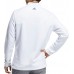 Adidas Men's Club Recycled Polyester 1/4 Zip Golf White Pullover Adidas Men's Club Recycled Polyester 1/4 Zip Golf White Pullover
