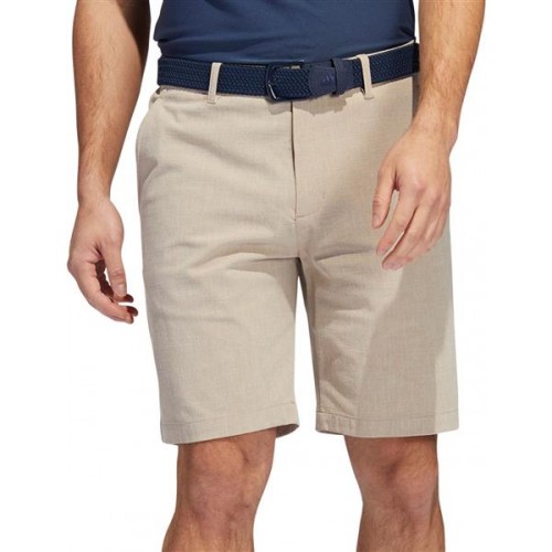 adidas Men's Crosshatch Primegreen Golf Hemp/White Shorts adidas Men's Crosshatch Primegreen Golf Hemp/White Shorts