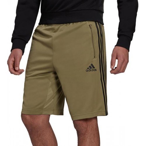 adidas Men's Designed 2 Move 3-Stripe Primeblue Orbit Green/Black Shorts adidas Men's Designed 2 Move 3-Stripe Primeblue Orbit Green/Black Shorts