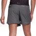 adidas Men's Designed 4 Running 5'' Grey Shorts