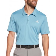 adidas Men's Drive Solid Polo Hazy Blue Shirt adidas Men's Drive Solid Polo Hazy Blue Shirt