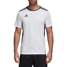 adidas Men's Entrada 18 Soccer White Jersey adidas Men's Entrada 18 Soccer White Jersey